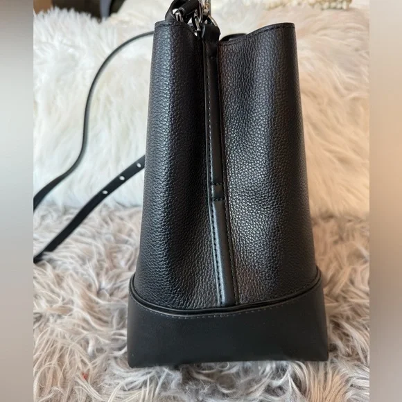 Michael Kors Black Leather Bucket Bag - Picture 11 of 16